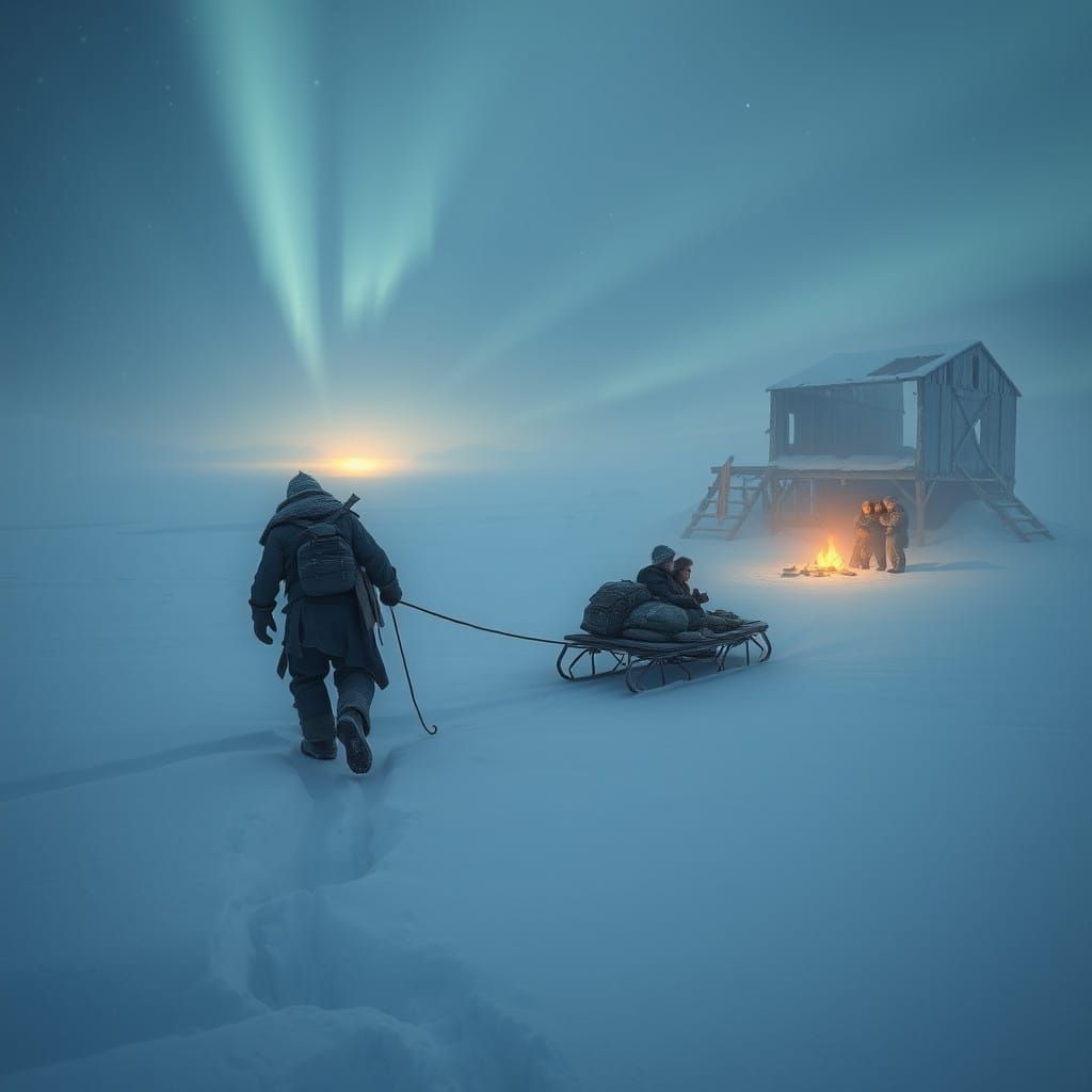 Survivors in a Blinding Blizzard: Post-Apocalyptic Struggle