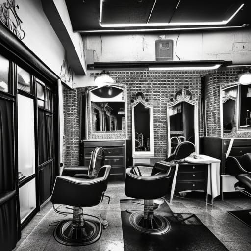 Vintage hair salon
