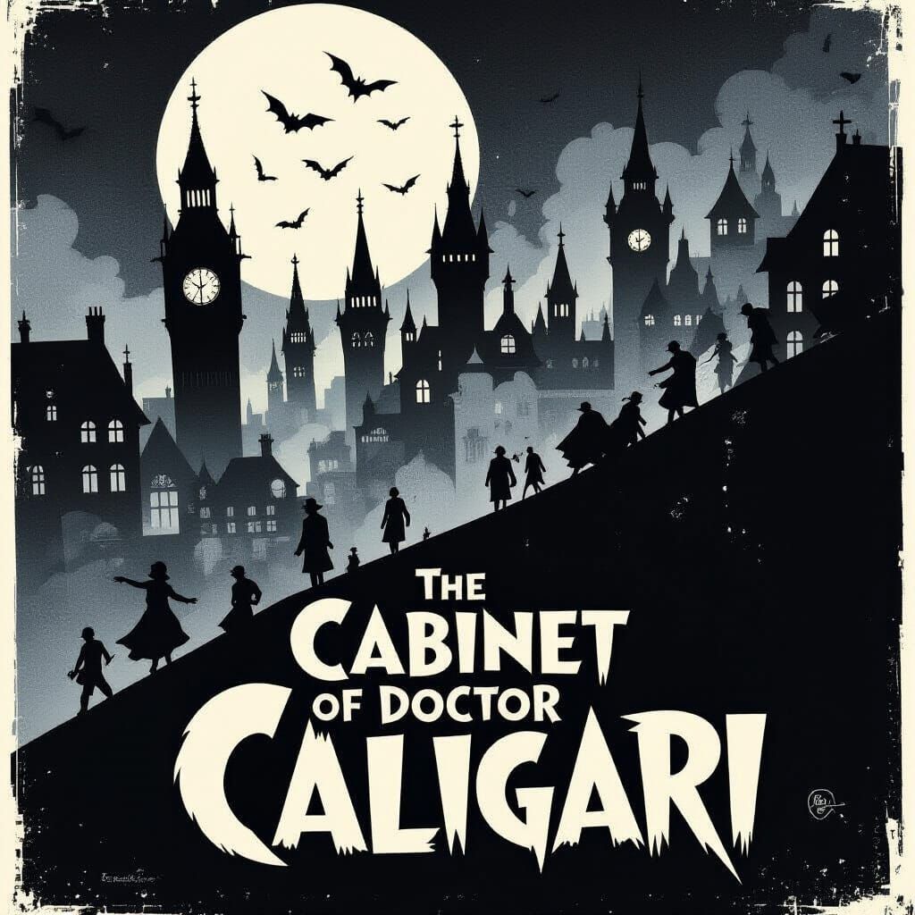 Caligarism Style Film Poster for Doctor Caligari