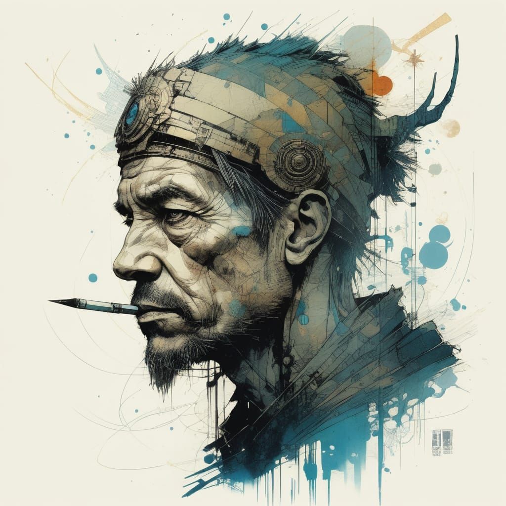 Mysterious Figures in a Dark, Magical Realm