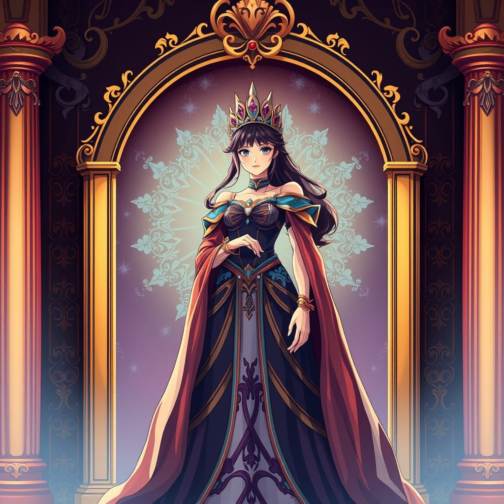Regal Anime Princess in Cinematic Glory