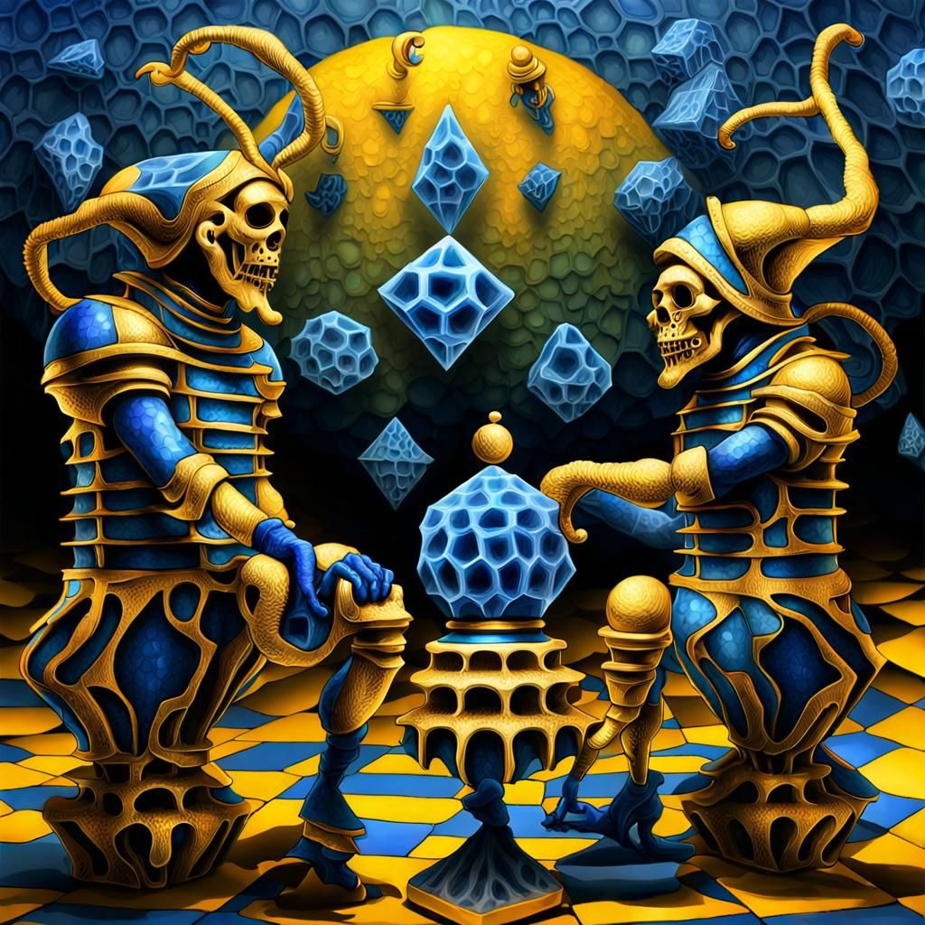 blue jesters building ants out of platinium gold and diamond...