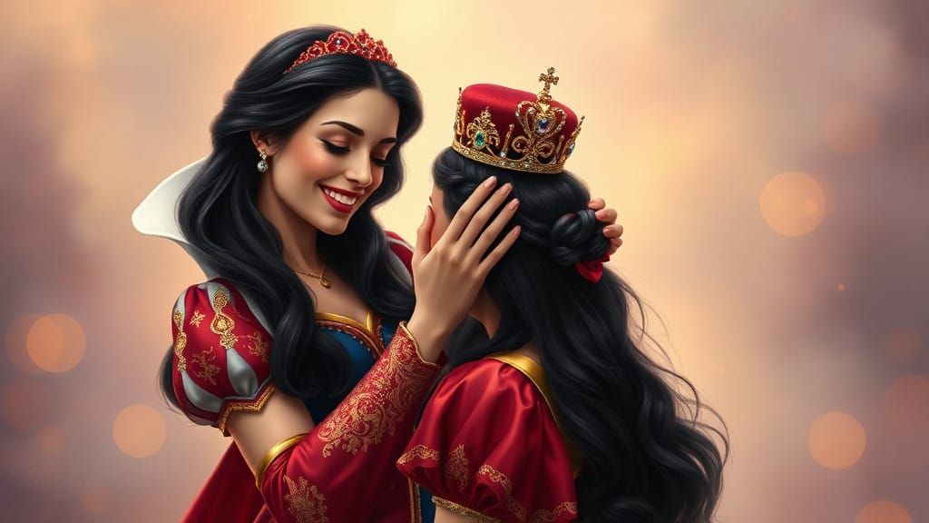 Dark-Haired Princesses in Enchanted Gowns