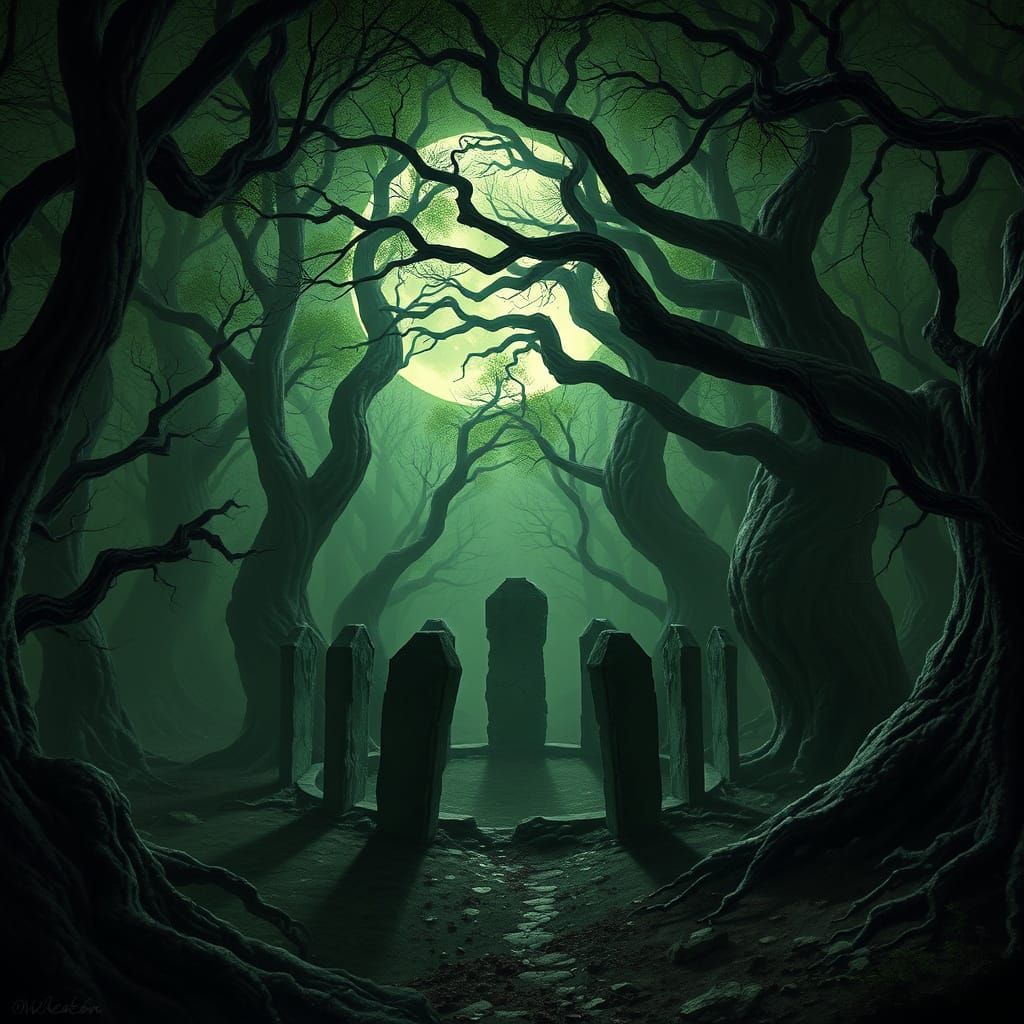 Enchanted Forest: Dark Fantasy Concept Art