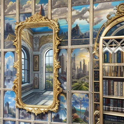 Ethereal Sky with Sunrays in 3D Rendering