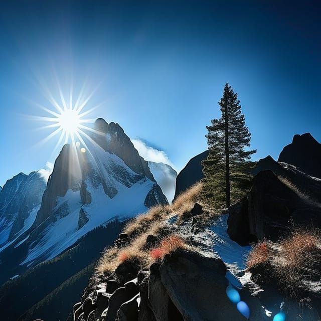 Cherry Blossoms Matte Painting in Unreal Engine