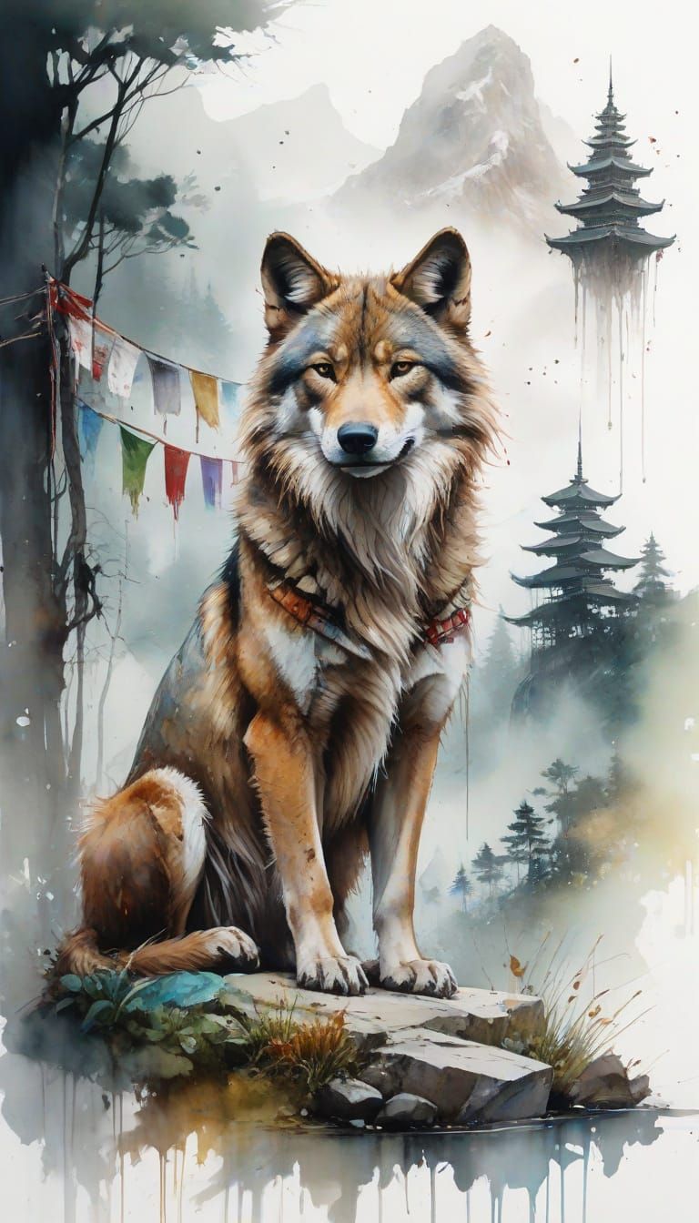 Tibetan wolf