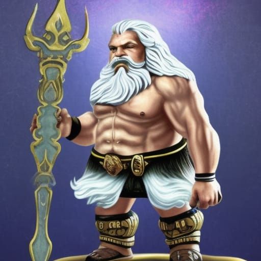 Realistic Dwarf Zeus Illustration