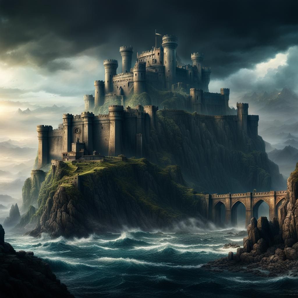 Epic Fortress Against the Eye: Digital Matte Painting