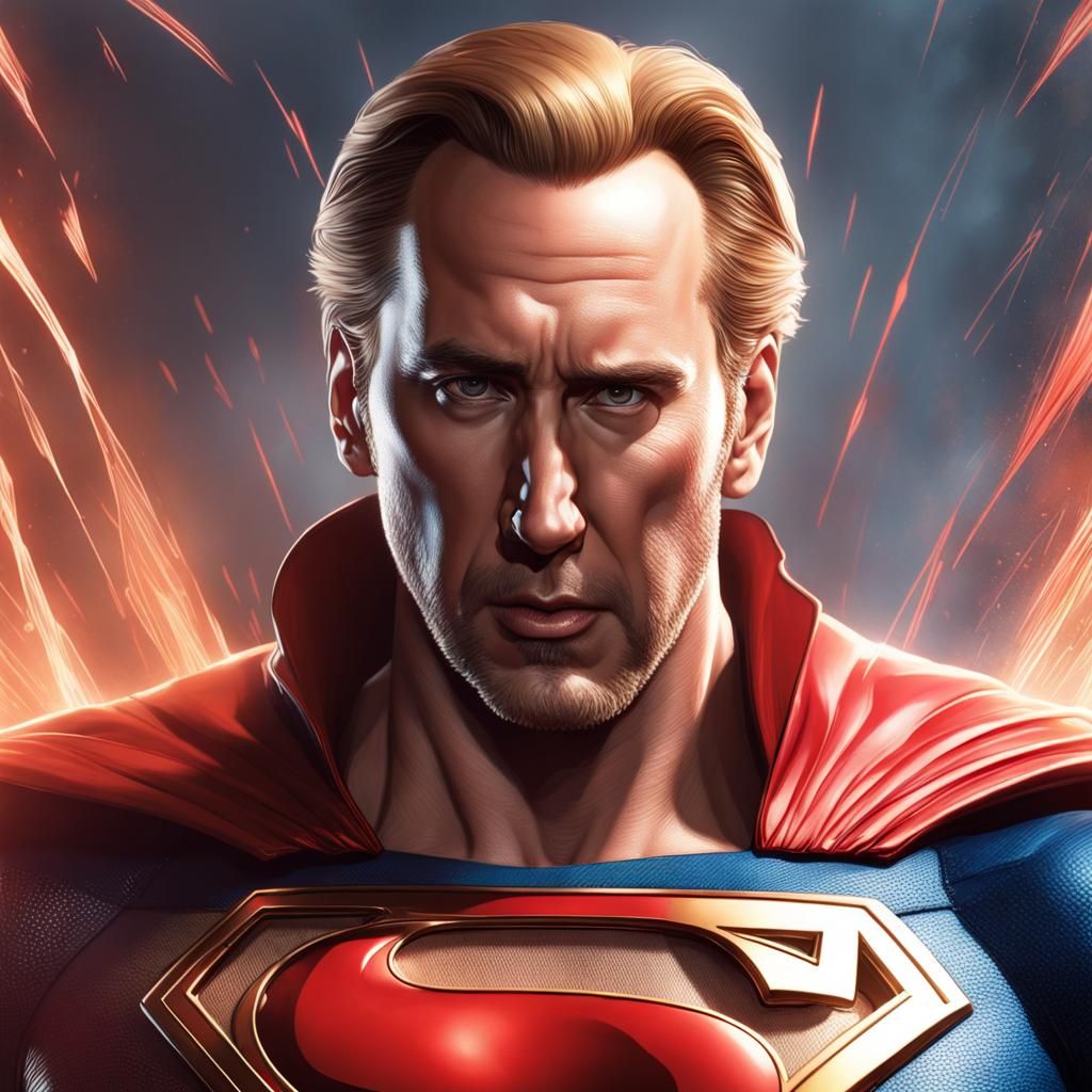 Nicolas Cage as Superman vs Adam Warlock
