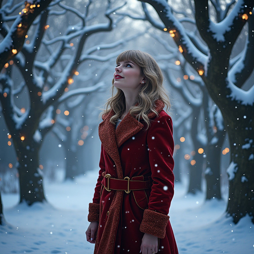 Winter Wonderland Portrait in Fantasy Concept Art Style