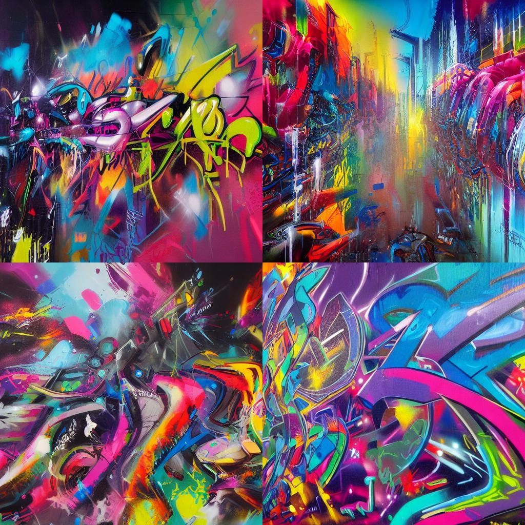 Cyberpunk Graffiti Art in Ultra Quality
