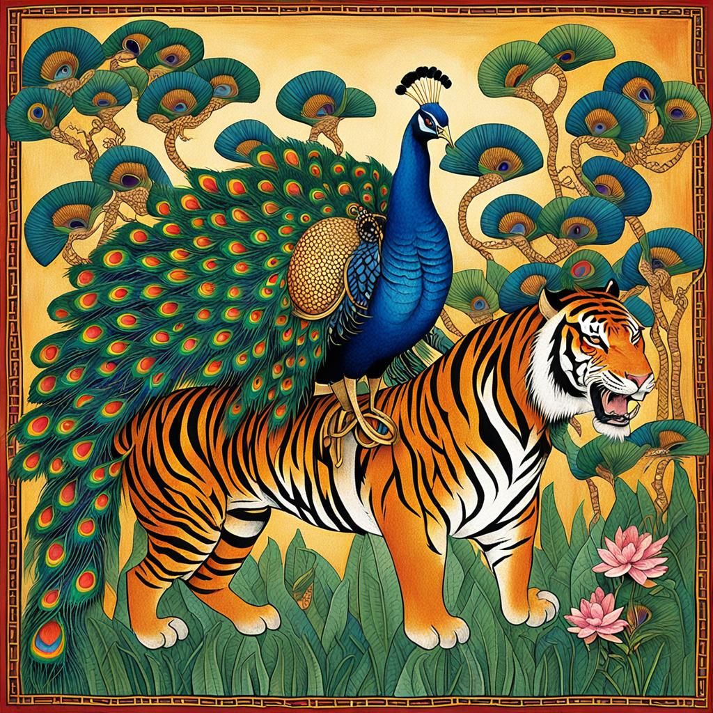 Reog Performance with Traditional Instruments and Dancers