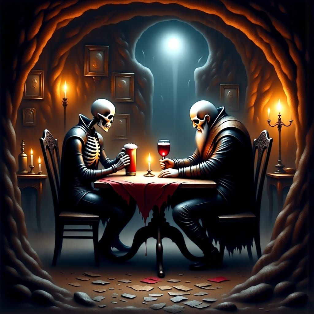 <lora:Black Fantasy:1.0>Macabre Halloween Atmosphere Dark Fa...