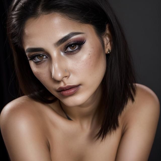 Hyperrealistic Portrait of an Italian Woman in 4K