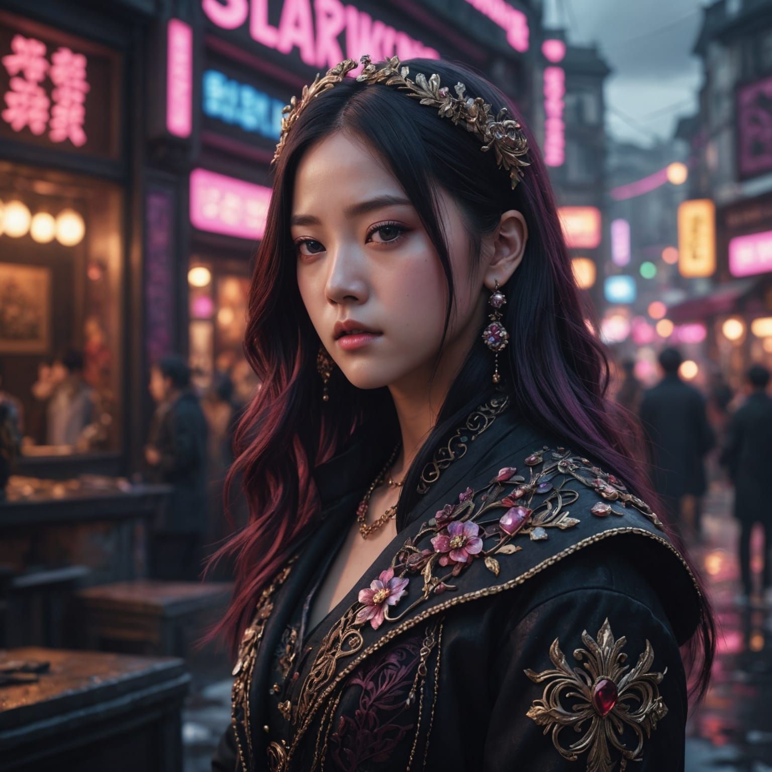 Heartbroken Woman Seeks Love: Matte Painting