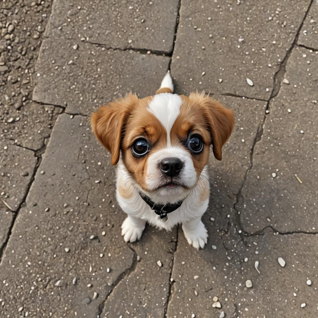 Hyperdetailed Puppy with Googly Eyes in 4K