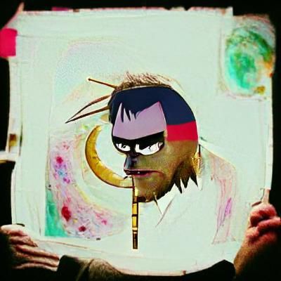 Gorillaz Animated Band Illustration