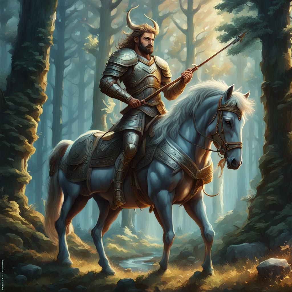 Epic Centaur Fantasy in Detailed Matte Painting