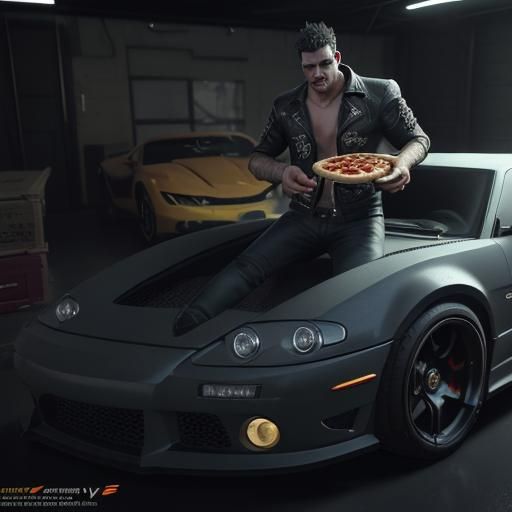 Expensive Car in Garage: 3D Game Cinematic