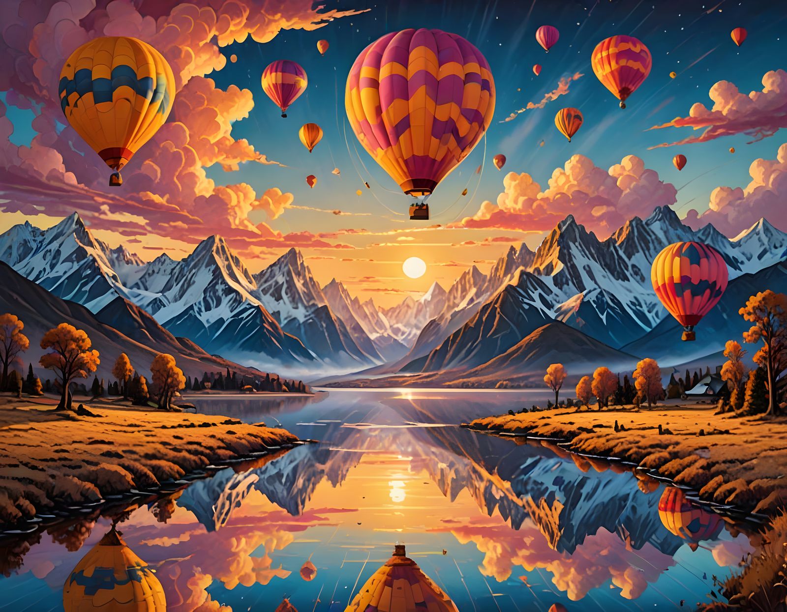 Hot air balloons
