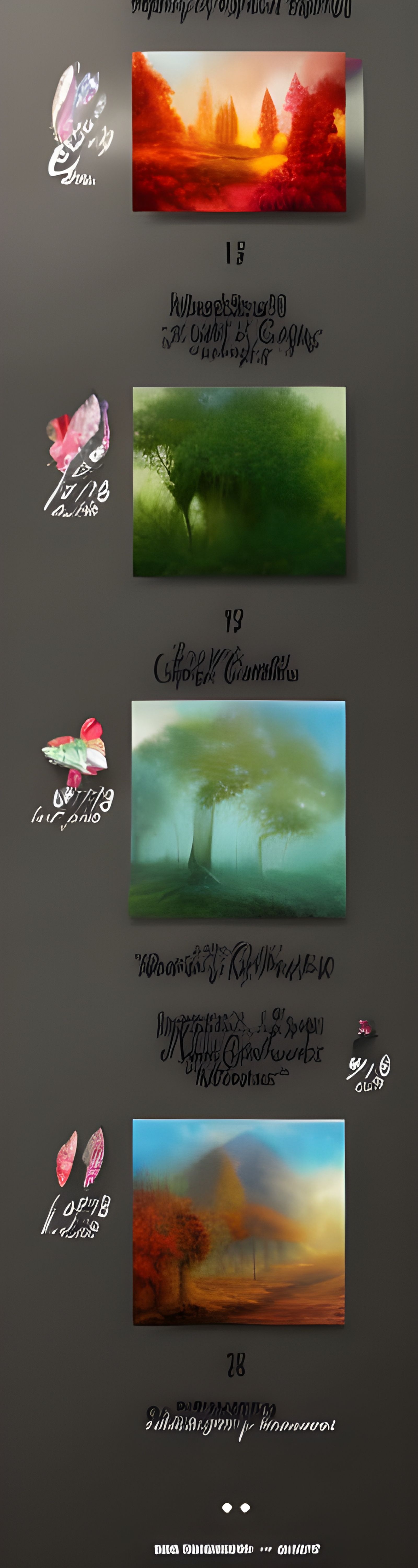 Enchanted Forest Steam Train in Pointillist Style