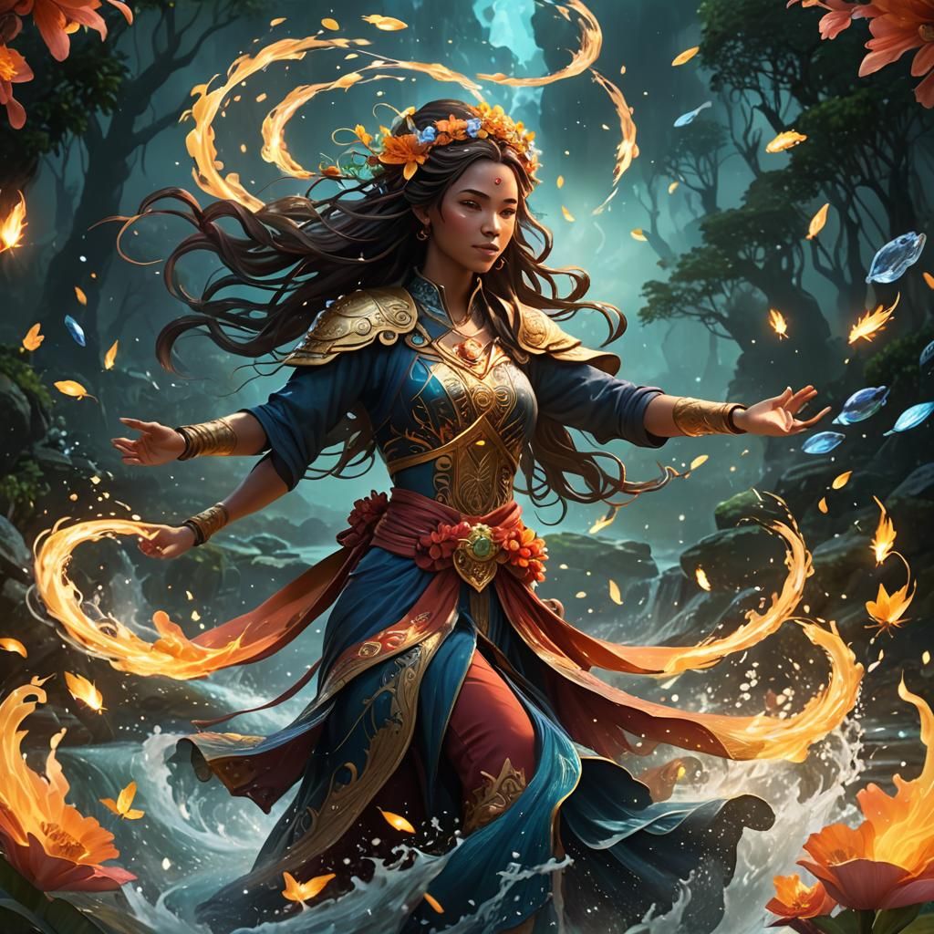 Elemental Avatar: Wind, Water, Fire, and Earth
