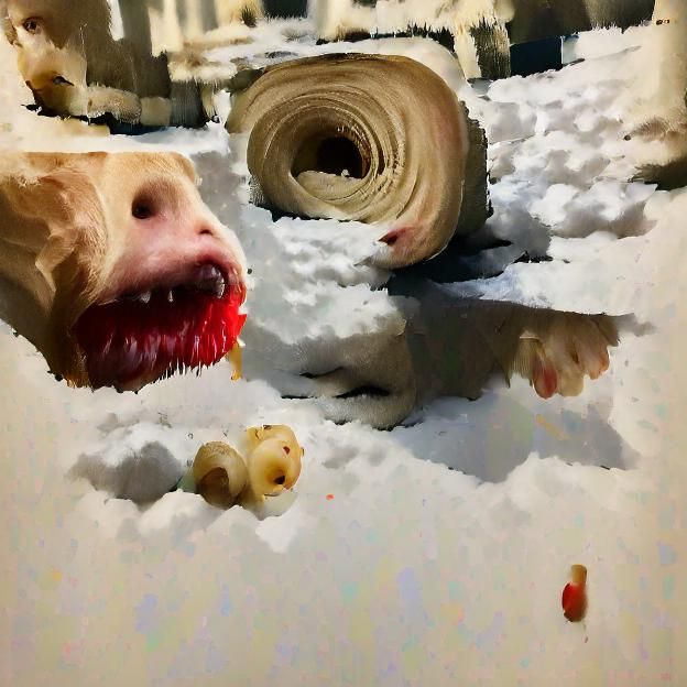 Horror Movie Poster: Snow Day Nightmare in 8k