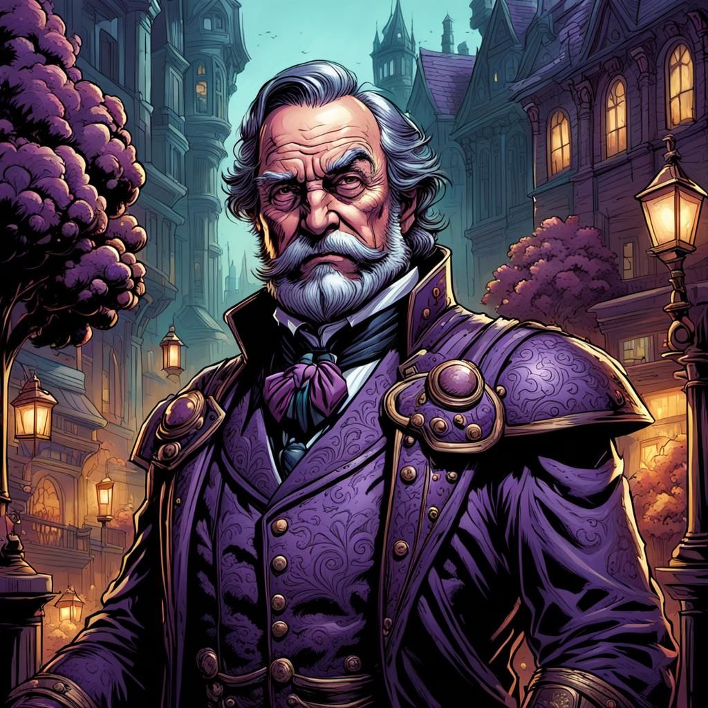 Real-Life Sir Grapefellow in Comic Book Art