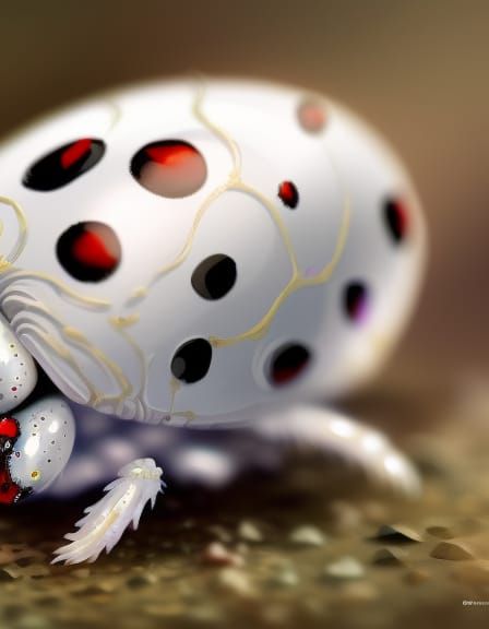 An albino lady bug π€π
