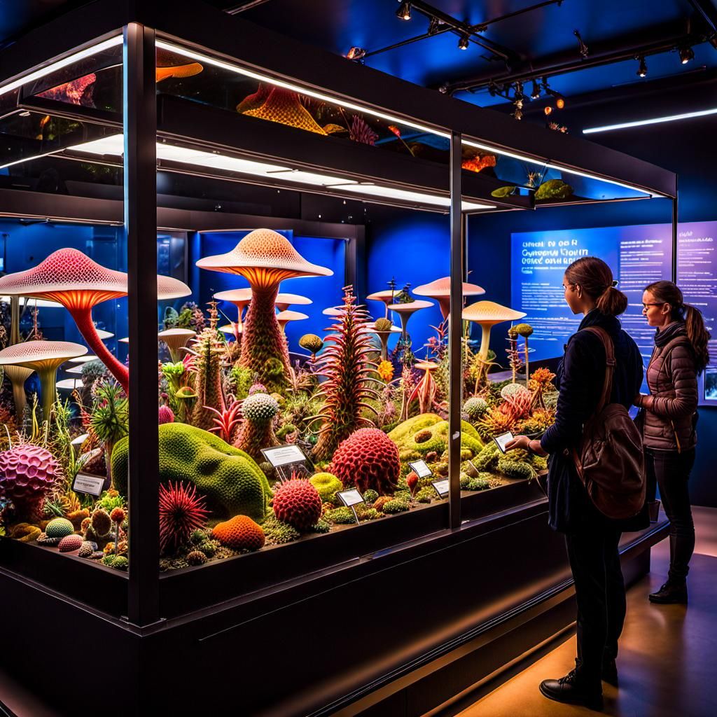Alien Flora Display at the Museum