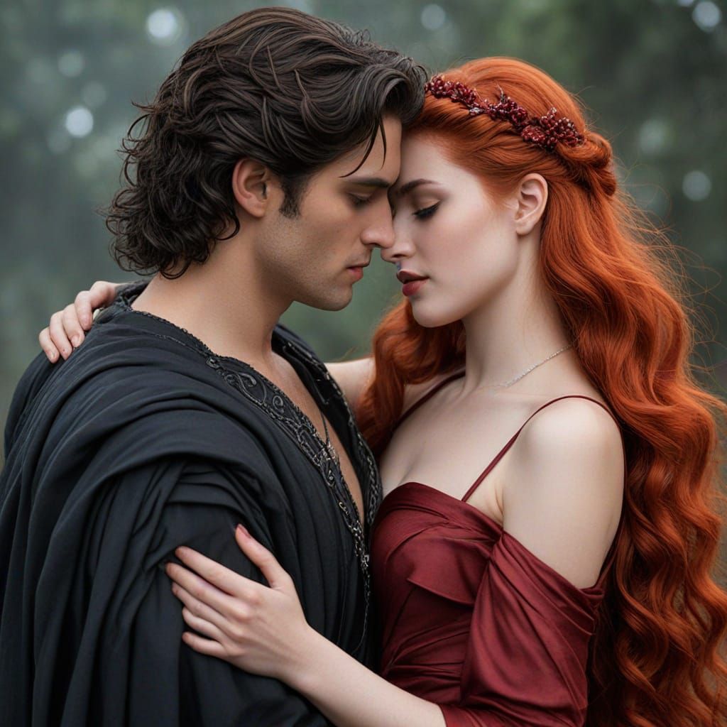 Eternal Love Between Greek Gods Persephone and Hades