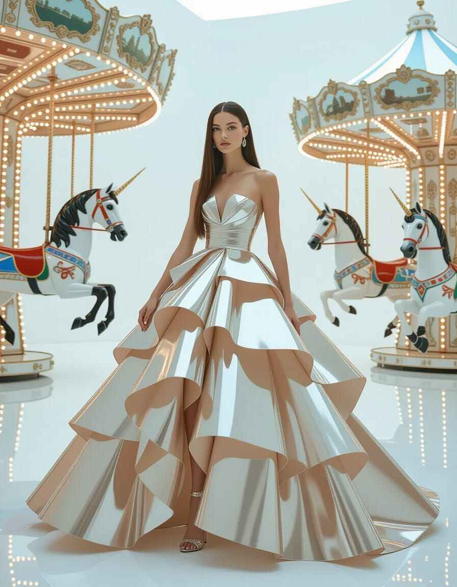 Avant-Garde Fashion Editorial: Carousel Couture