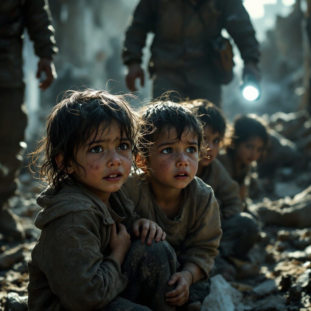 Rescue Under Dawn: Heartbreaking Moment of Traumatized Child...