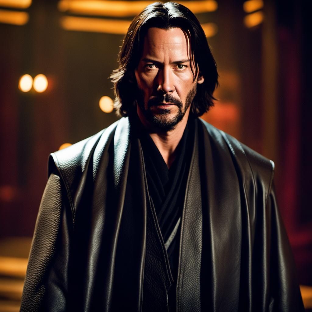 Keanu Reeves as Jedi Knight in Photorealistic Style