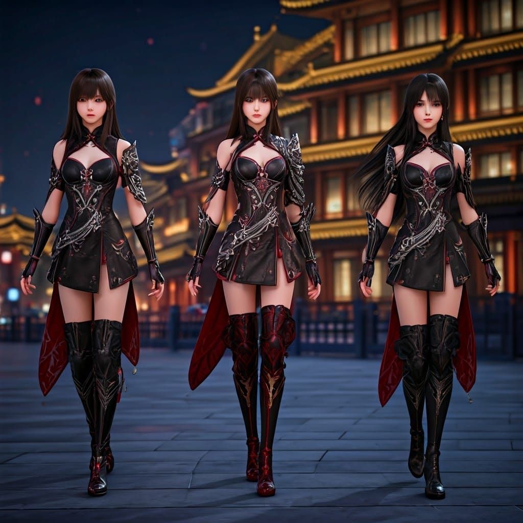 Surreal Shanghai Goddesses Unleash Fierce Warrior Energy