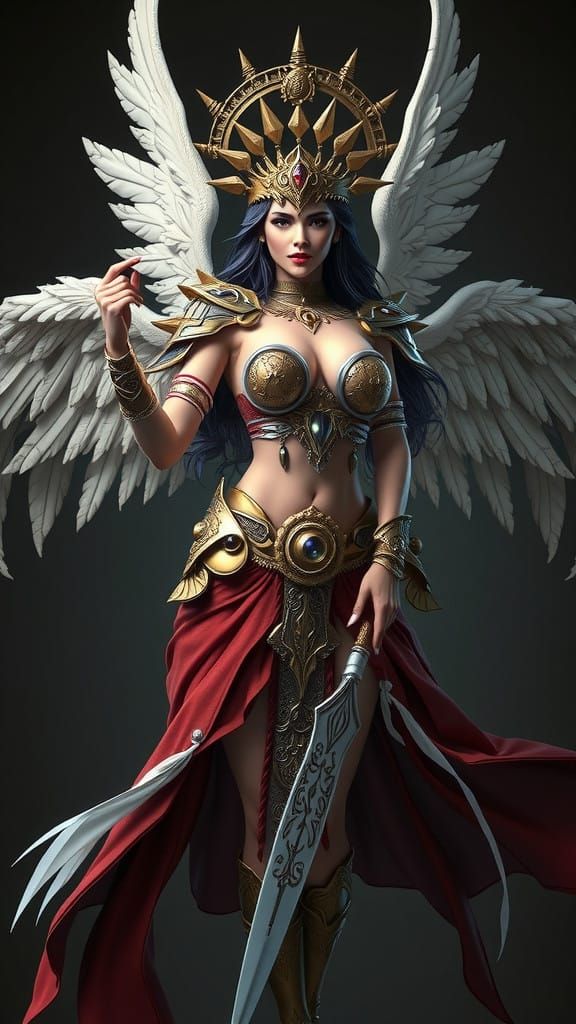 Warrior Goddess in Angelic Divine Beauty