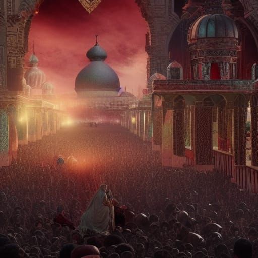 Epic Image of Imam Hussein's Sacrifice