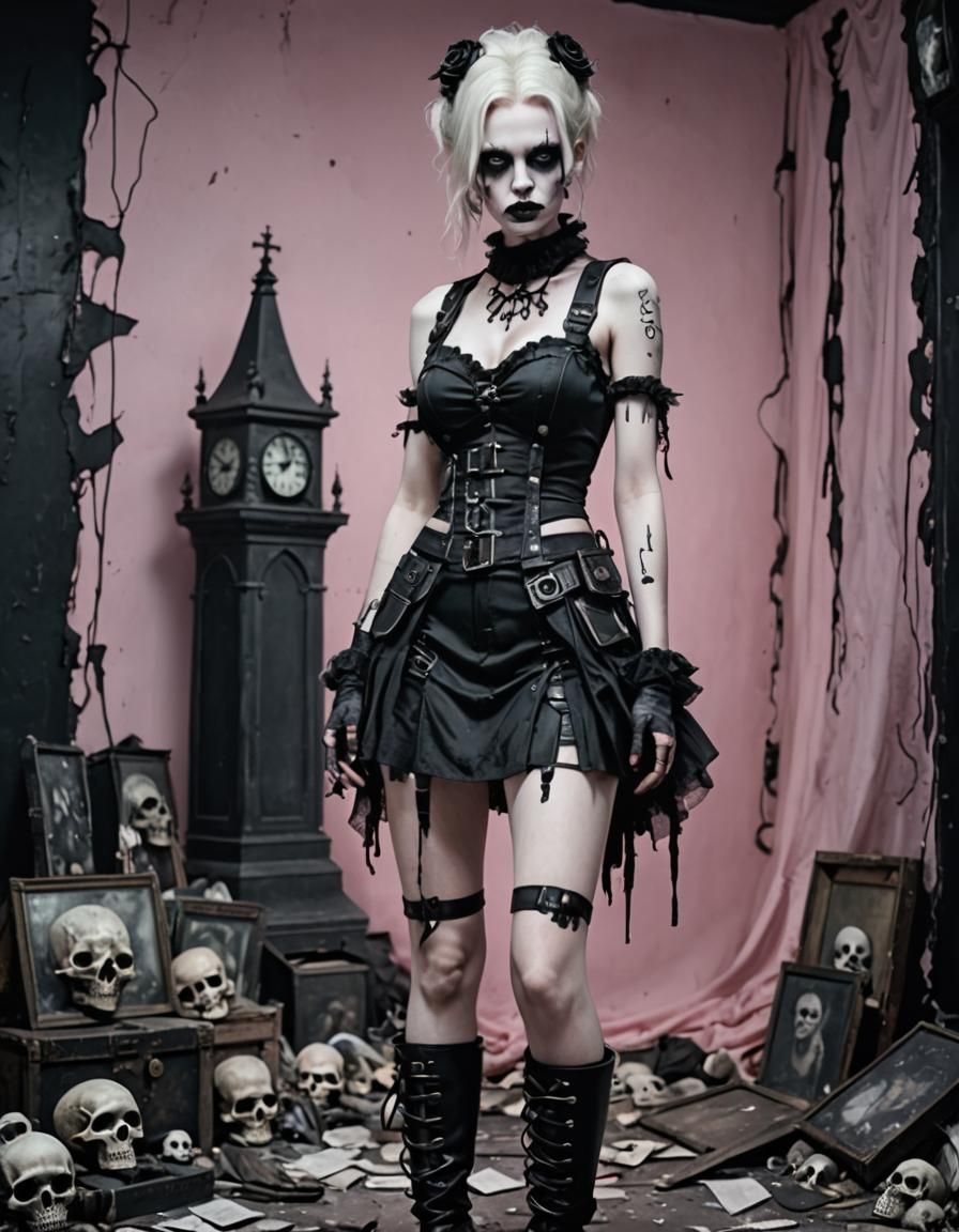 Hyperrealistic Ghost in Neo-Noir Gothic Style