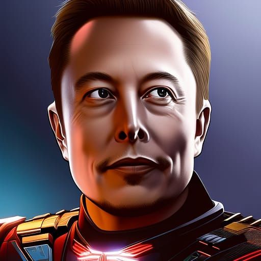 Elon Musk and Donuts in Hyperrealistic Splash Art