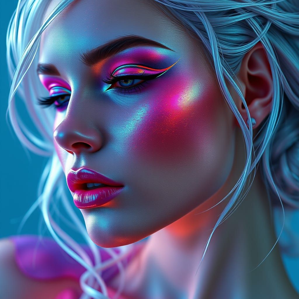 Futuristic Beauty in 2095 Style