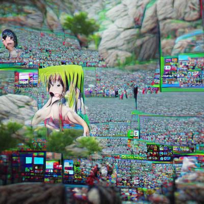 Anime Horror Scene with Dark Colors
