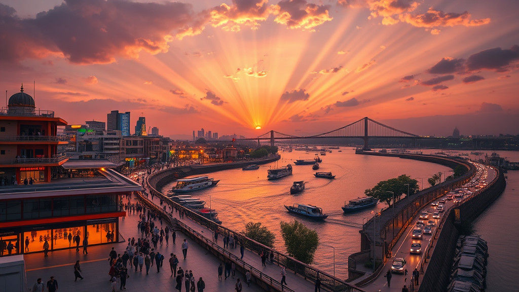 Prayagraj at Dusk: A Cinematic Urban Landscape