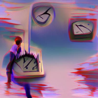 Clock Spinning Backwards in the Dark