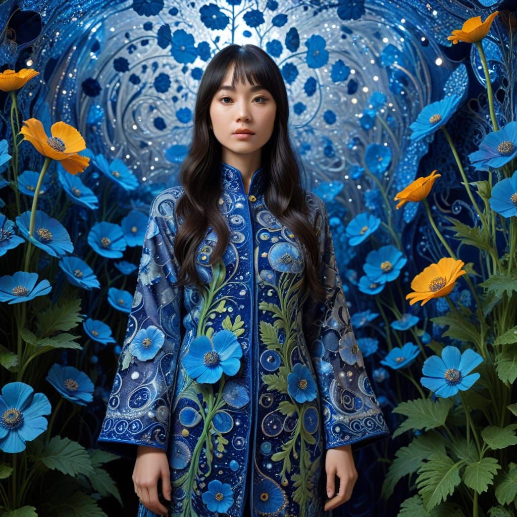 Ethereal Hippie in Infinity Mirrored Room