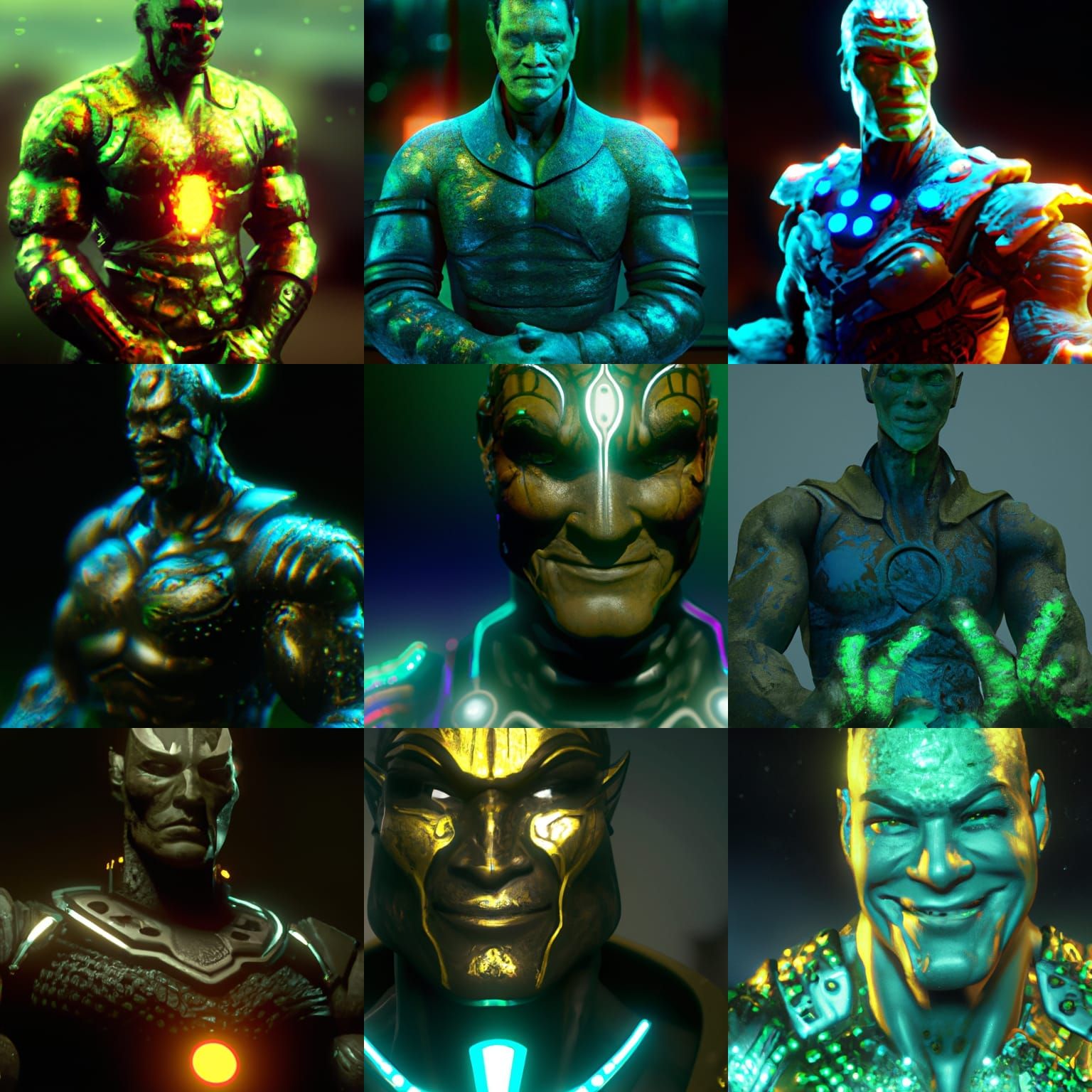 Namor, King of Kalotan, Octane Render in Baroque Style