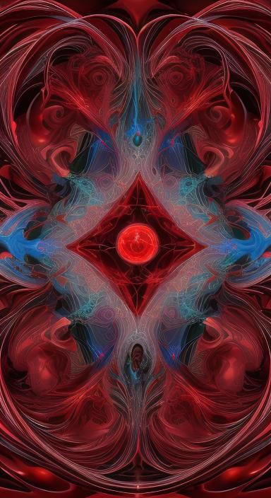 sad gum drop 4k res symmetrical fractal random art effect and still motion illusion effect 33 layers multi-color all dif...