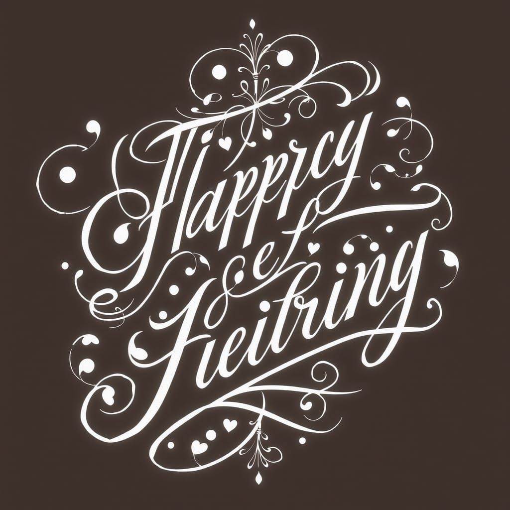 Ornate Cursive Handwriting with Flourishes