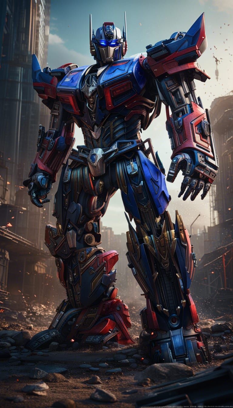 Optimus Prime Detailed Matte Painting