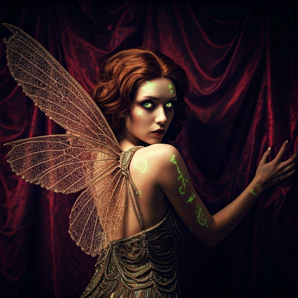 Lovecraftian Fairy in Baroque Style Chamber